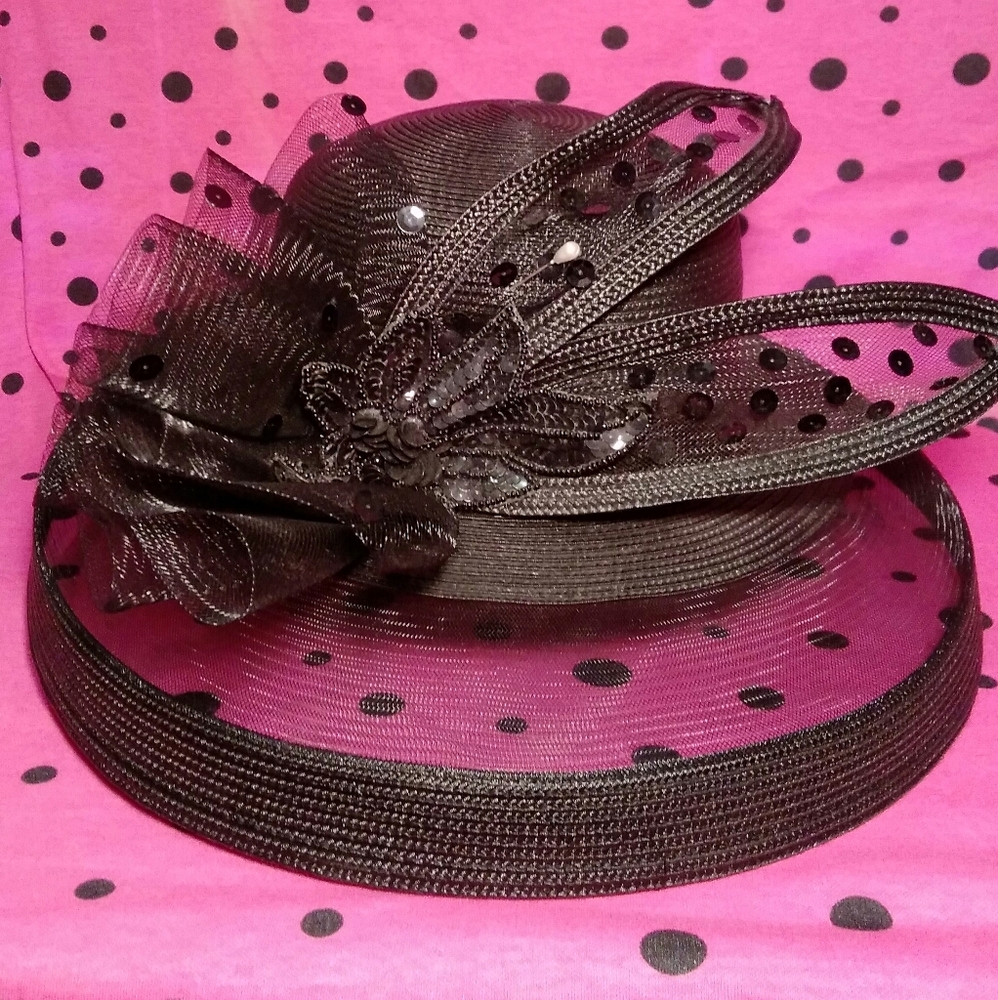 🛍Black Church Hat